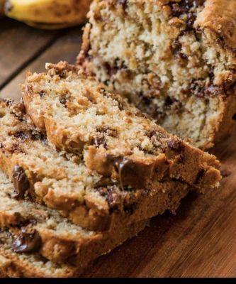 Banana Bread with Chocolate and Peanut Butter Chips