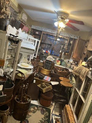 Old kitchen full of kitchen antiques