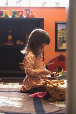 WholeCare's playroom has a variety of toys to play with! Children are welcome to play during family members appointments.