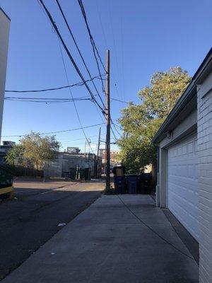 Wire left hanging in front of my garage for days.