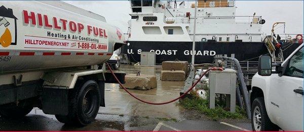 Oil delivery to the US Coast Guard