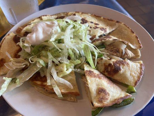 Chicken & Cheese Quesadilla