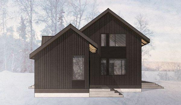 Alaska cabin study rendering