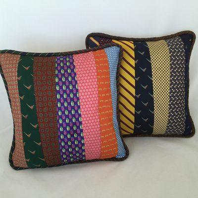 Necktie Pillows are a smashing accent!