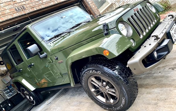 Complete exterior detail on a Jeep Wrangler