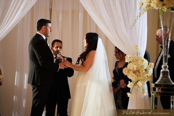 Ceremony under the chuppah