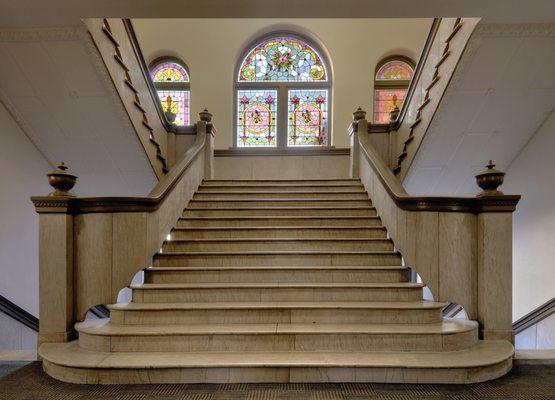 Marble Staircase to the Second Floor