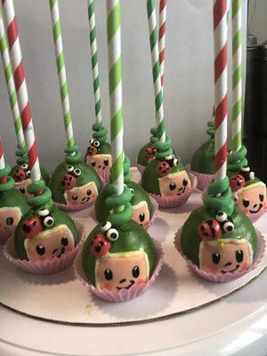 Cocomelon custom cake pops