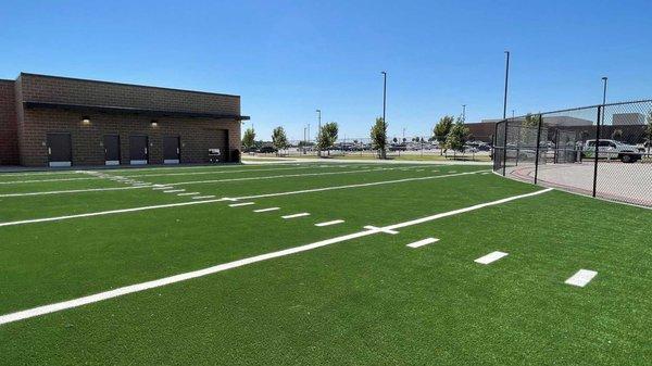 Synthetic Grass is low maintenance and gives your athletes a high quality experience.