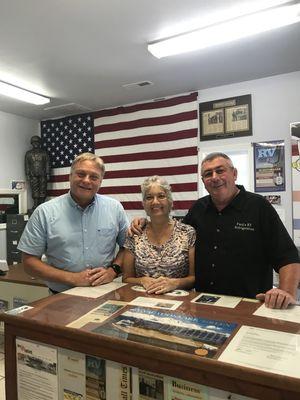 Todd Banks from California, with Roger and Onna Lee Ford