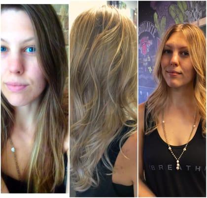 Brunette to blonde by Lacy