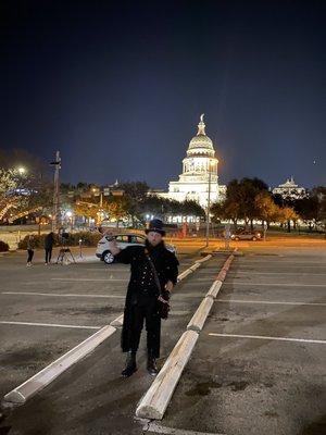 Maverick sharing ghost stories from the capitol.