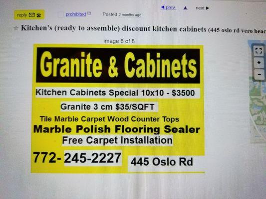 Marble Polish LLC showroom on Oslo Road in Southwest Vero Beach, Florida.