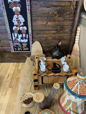 Coffee ceremony area