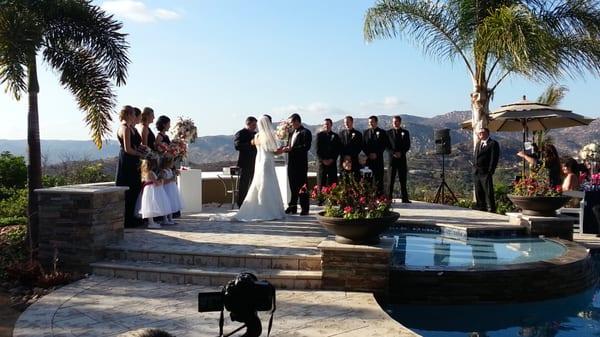 Wedding ceremony - cell phone pic