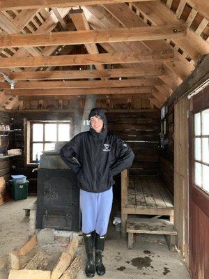 My friend in the sugaring house