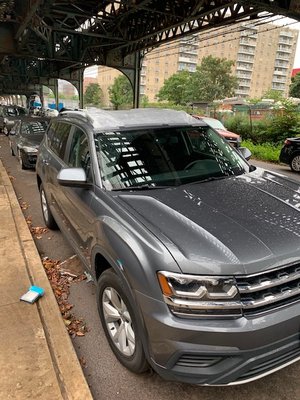 We had to cover the Panoramic Sunroof today so the water doesn't damage the interior and I had to park the vehicle under the overpass