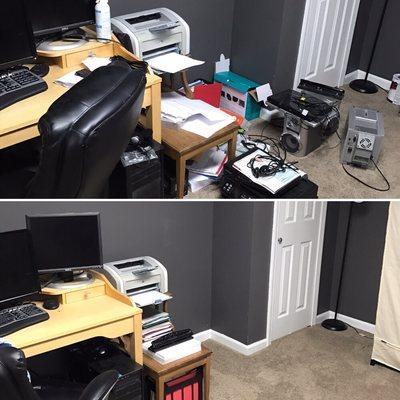 Before and After office space