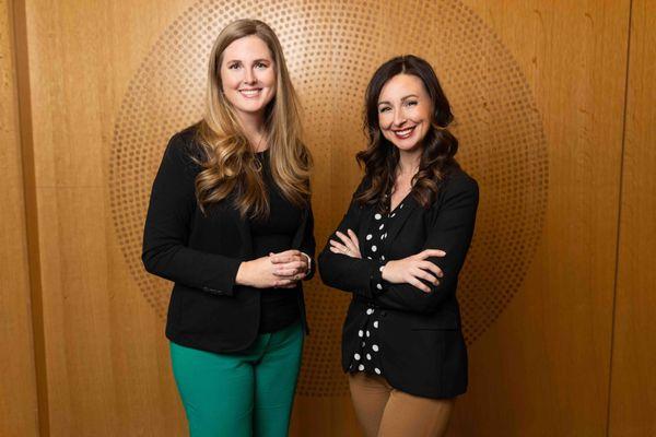 Business portrait of two professional women