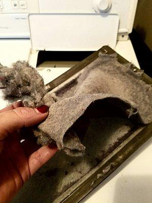 Removing the lint from the lint tray prevents fires