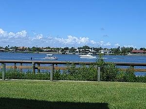 New Smyrna Beach, Florida Bouchelle Island CSA Boardwalk River View