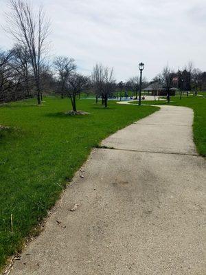 Trail into the park