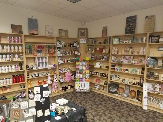 The bookstore has everything you need all types of literature Bible for adults and kids