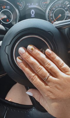 Smiley face nails!