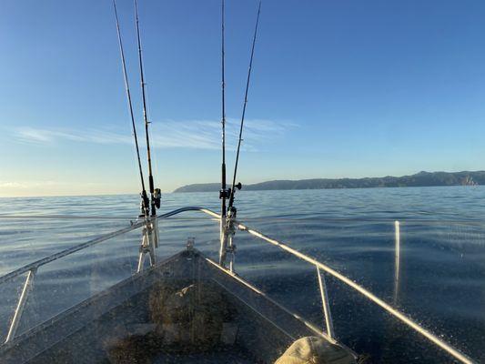 Getting ready to fish in paradise