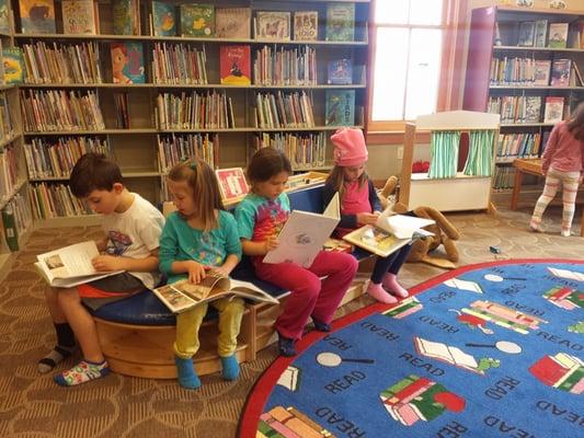 The children's room at the Minot-Sleeper Library.