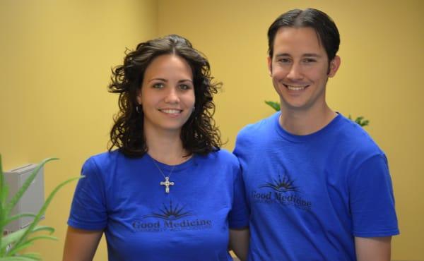 Carly and Dominic Leotti, your friendly Acupuncture Physicians!