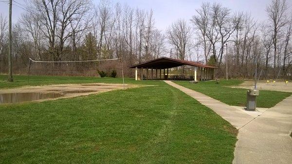 volleyball and second shelter