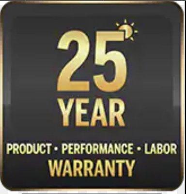 25 YEAR WARRANTY PRODUCT PERFORMANCE     LABOR