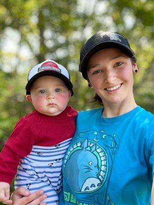 My 8 month old son & I at the New Hanover County Arboretum