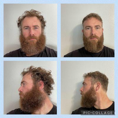 7 months of hair growth after Coast Guard retirement.