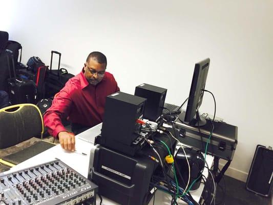 We recently handled production for a TEDx event in downtoan Dallas.  This was our control room where we switched 3 live camer...