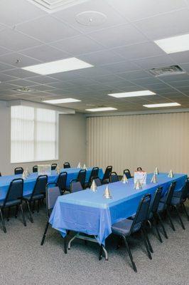 We have meeting rooms available for parties and anything you may need!