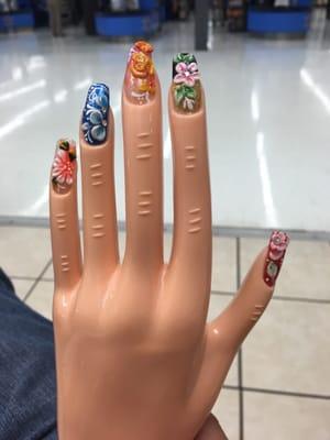 3D nails art