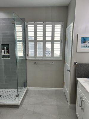 Bathroom remodel - Composite Shutter