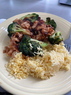 Chicken with broccoli