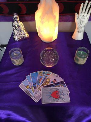 Tarot card reading's past present and future Love money and career