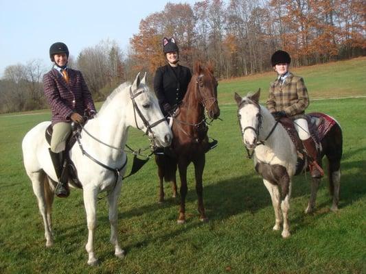 Some of our Horsehaven Riders at a hunt.