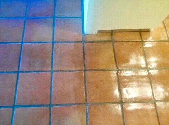 Resealing Mexican tile