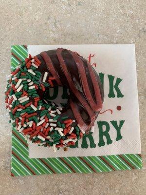 Christmas donut