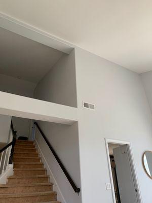 Living room leading to stair well