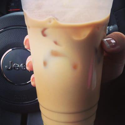 Iced caramel macch's are delicious at Espresso Avenue