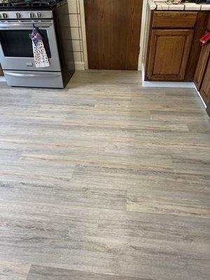 Different view of kitchen floor.