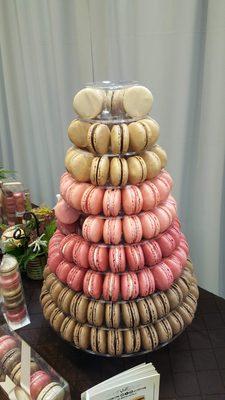 Macaroon tower - Yes, you get to sample one!