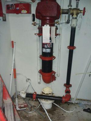 Fire sprinkler riser rebuild