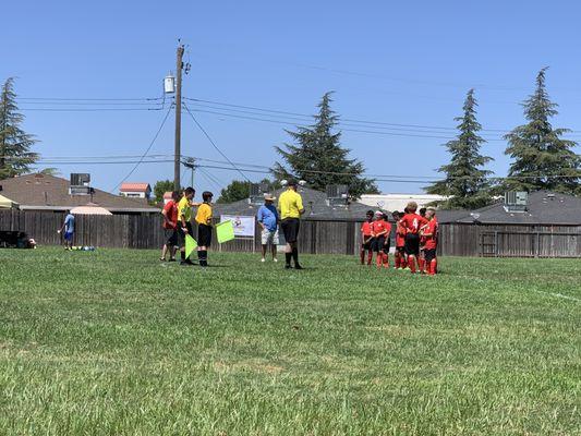 Jr soccer games held.